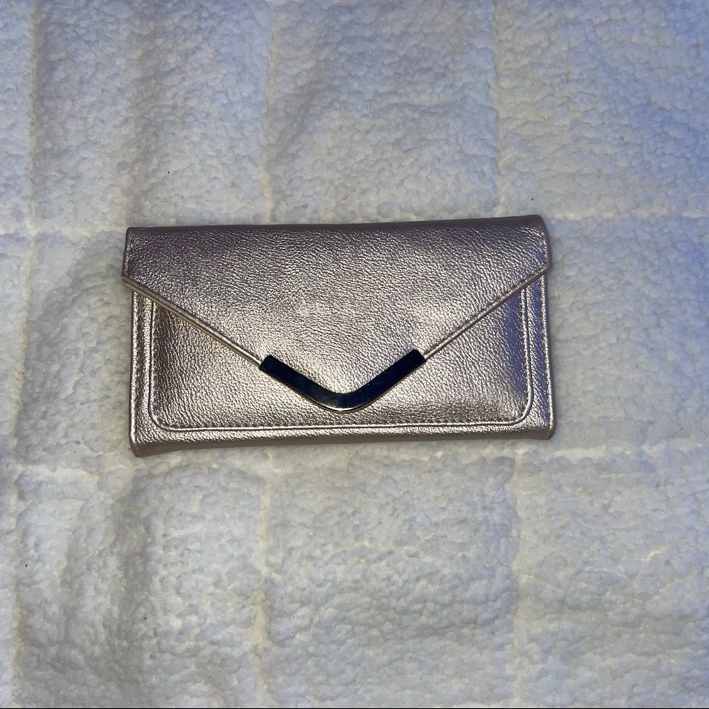 womens gold clutch wallet